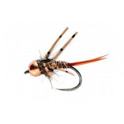 Tungsten Nymphs PTN Rubber Leg Orange $3.00