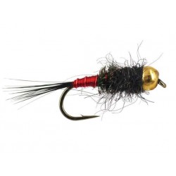 Tungsten Nymphs TG Black Red Catcher $3.00