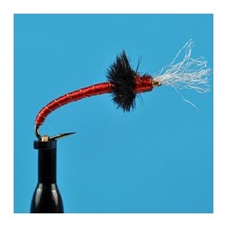 Beaded Nymphs Glass Bead Rojo Midge Red $2.42