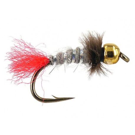Tungsten Nymphs TG Red Tag Grey $3.00