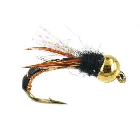 Tungsten Nymphs TG Wired Caddis Amber $3.00