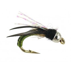 Tungsten Nymphs TG Wired Caddis Olive $3.00