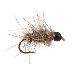 Tungsten Nymphs tg black hares ear $3.00