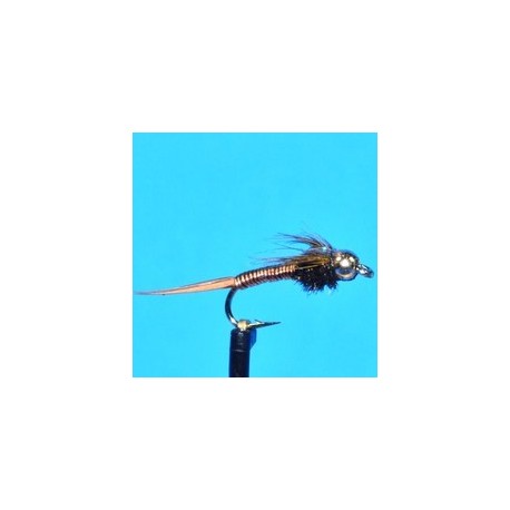 Tungsten Nymphs Tungsten Bead Head Copper John With Rubber Legs  Green $3.00