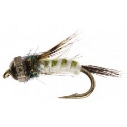 Tungsten Nymphs Woven Nymph Olive Cream $3.00