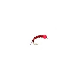 Beaded Nymphs Hot Head Red Buzzer $2.42