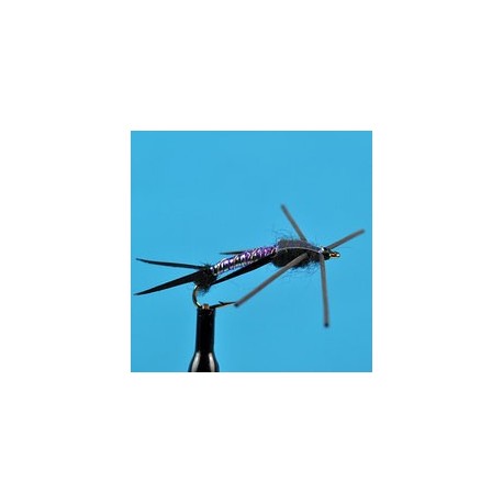 Beaded Nymphs Lighting Stone Fly Purple $2.42