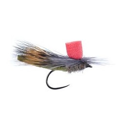 Barbless Flies Killing High Viz Caddis BL Red Post $2.34
