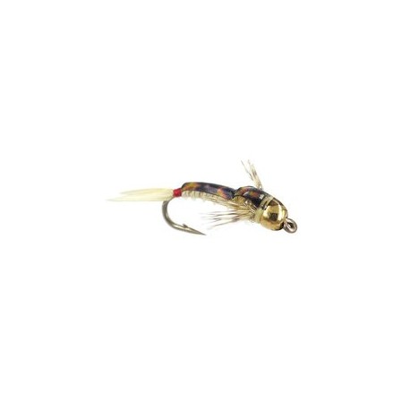Beaded Nymphs Silvermans BH Epoxy Back Red Tag Sally $2.42