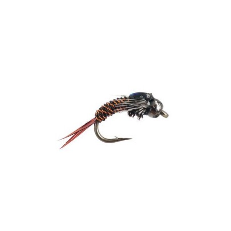 Beaded Nymphs Twisted Sister Copper & Black $2.42