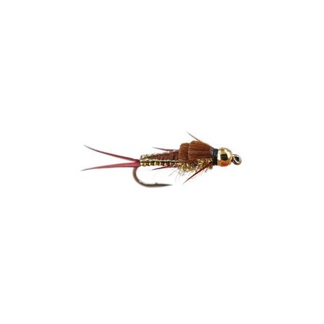 Beaded Nymphs Woven Slim Goldbrown Deluxe Stonefly $2.42