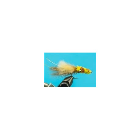 Bass Flies Baited Breath Yellow Brown $8.50
