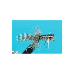 Bass Flies bass popper black white $8.50