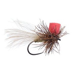 Barbless Flies Natural High Viz Caddis BL Red Post $2.34