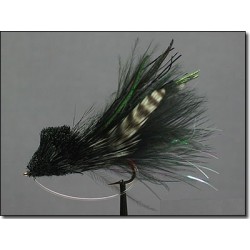 Bass Flies Diver Deer Hair Black side $8.50