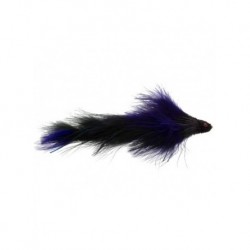 Bass Flies double dungeon black and purple $8.50