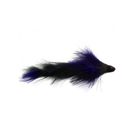 Bass Flies double dungeon black and purple $8.50