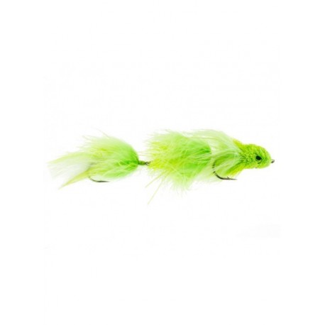 Bass Flies double dungeon chartreuse $8.50
