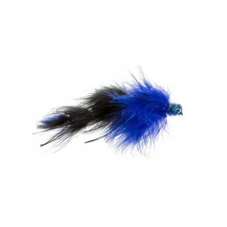 Bass Flies double peanut black and blue $8.50