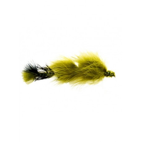 Bass Flies double peanut olive and black $8.50