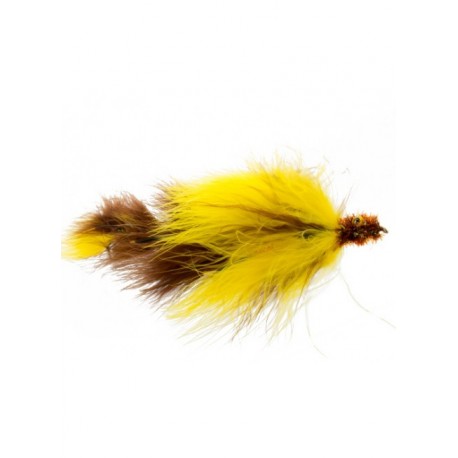 Bass Flies double peanut yellow and brown $8.50