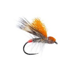 Barbless Flies Orange High Viz Deer Hair Sedge BL $2.34