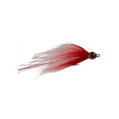 Bass Flies flash fish red white $8.50